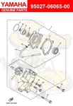 Yamaha Bolt, Small Flange 95027-06065-00. Fixed Price $19.00.