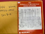 1994 Suzuki Atv & Motorcycle Wiring Diagrams 99923-13941 SM8-18. Fixed Price $11.99.
