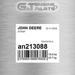 AN213088 Strap Fits John Deere (surplus Open Box). Fixed Price $270.36.