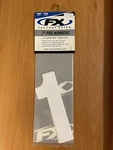 Factory Effex 7" White #1 Pro Number For Plate Part# FX02-4351. Fixed Price $6.50.