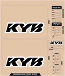 Dcor Suspension Decal Kit Kyb Black. Fixed Price $30.29.