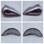 Harley-davidson Softail Custom Painted Tins Set Two Tone Charcoal 61426-85C. Fixed Price $1350.00.