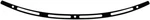 Memphis Shades MEB0945 Black Stainless Steel Windshield Trim (flh 1996-2013.... Fixed Price $75.40.