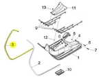 Leg Shield Beading Trim Right Hand -piaggio- Vespa Gt, Gtl, Gts Gtv 125-300 S.... Fixed Price $47.68.