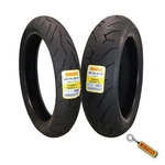 Pirelli Diablo Rosso Ii Tire Set W/ Keychain: 120/70ZR17 Front & 180/55ZR17 Rear. Fixed Price $244.96.