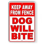 Sign Or Decal Beware Of Dog Will Bite Security Attack Guard Warning Protected. Fixed Price $11.49.
