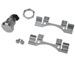Drag Specialties 0703-0631 Push-button Fuel Door Latch Kit Chrome #10. Fixed Price $36.95.