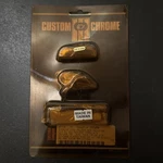 Custom Chrome Stainless Steel Polished Neck Protectors 09-138. Fixed Price $20.00.