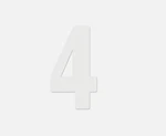 7" White #4 Pro Number Plate Decal Factory Effex FX02-4354. Fixed Price $24.99.