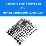 Fit For Honda CBR929RR 2000 2001 Complete Black Steel Fairing Bolt Body Screw Us. Fixed Price $23.65.