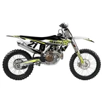 Factory Effex Evo 15 Shroud Graphic Kit Husqvarna Black/yellow 21-01610CL77. Fixed Price $50.48.