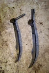 1987 Yamaha Virago Cam Chain Tensioner Brackets #4 (X2). Fixed Price $7.99.