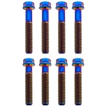 Tusk Titanium Triple Clamp Bolt Kit Burnt Blue For Honda Crf Xr. Fixed Price $64.64.
