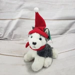 Russ Dash Husky Dog Plush Stuffed Toy Santa Hat Scarf With Tag Mini 5 Inch. Fixed Price $19.99.