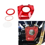 Red Camshaft Engine Cover W/ Transparent Glass For Harley Road King Dyna Fxd Flh. Fixed Price $169.95.