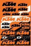 Dcor Decal Sheet Ktm Motorcycle Atv/utv Dirt Bike 40-30-101 4320-2237. Fixed Price $19.75.