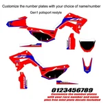 CR125 Polisport Restyle GEN1 2002+ Graphic Kit 21 Red Semi Custom Plates. Fixed Price $250.00.