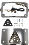 Kodlin Curved Led License Plate Kit For Harley Davidson 3-HOLE Pattern Chrome. Fixed Price $249.99.