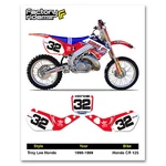 1998-1999 Honda Cr 125 Number Plate Dirt Bike Graphics Tld By Enjoy Mfg. Fixed Price $58.95.