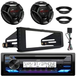 Jvc KD-T92MBS 1DIN Marine Cd Receiver W/kit, 2X 6.5" 300W Speakers W/adapter. Fixed Price $298.00.