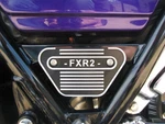 Harley - FXR2 Side Frame Cover Badge Plate Stainless Hardware Grimm's. Fixed Price $65.00.