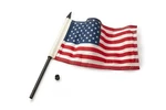 Ciro Flag Pole With American (satin Black). Fixed Price $42.29.