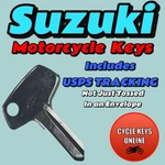 Suzuki Motorcycle Keys Cut Spare Replacement 31111-32444. Fixed Price $11.99.