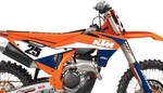 Factory Effex Evo 21 Shroud Graphics Kit Black/orange/blue/white #28-02532 Ktm. Fixed Price $62.88.