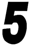 Dirt Digits Super Competition Stick-on Numbers 7" Black 3-PACK SX73B-5. Fixed Price $24.99.