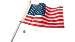 Ciro Flag Pole With Us 12" 1/4"-20 Polished. Fixed Price $46.99.