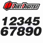 Dirt Digits PD63B-8 Pro Competition Stick-on Numbers For Graphics Ll. Fixed Price $23.48.