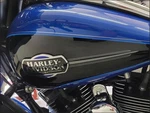 Oem 08-23 Harley Touring 6GAL Fuel Gas Tank Pacific Blue Pearl Center Fill. Fixed Price $399.95.