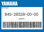 Yamaha Genuine Emblem B4S-28328-00-00. Fixed Price $16.46.
