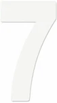 New Nos Factory Effex White 8" Pro #7 Number Plate Decal Pack FX02-4377 904739. Fixed Price $24.99.