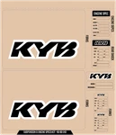 Dcor 40-80-143 Kyb Decal Kit Black. Fixed Price $34.95.