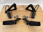 08-18 Kawasaki KLR650 Front/rear Footpegs/bolts 8/10 Cond.. Fixed Price $130.00.