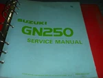 1991 Suzuki GN250E Motorcycle Shop Service Repair Manual 99500-32023-03E Xz. Fixed Price $125.78.