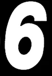 Qty Dirt Digits Super Numbers 5IN White Motocross Decal SX53W-6. Fixed Price $24.99.