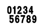 Dirt Digits Pro Competition Stick-on 4IN. Black Number PD43B-0. Fixed Price $18.19.