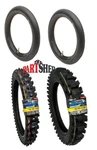 Dunlop 70/100-19 90/100-16 Tire Set MX34 Front Rear With Heavy Duty Inner Tubes. Fixed Price $178.95.