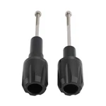 Crash Bobbin Protector Slider Aluminum Black For Kawasaki Ninja 650 2017-23 Blk. Fixed Price $45.99.