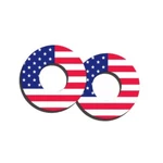 Factory Effex 27-67100 Moto Grip Donuts Flag Red/white/blue. Fixed Price $5.99.