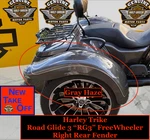 Oem 15-26 Harley Trike RG3 & Freewheeler Right Rear Fender Gray Haze. Fixed Price $299.95.