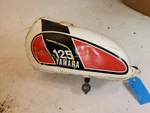 1974 DT125 Yamaha Gas Fuel Tank Used Dented 12125-33. Fixed Price $56.49.