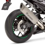 S01B Green 17 Inch Wheel Rim Stripes Tape Decal Sticker For Kawasaki Motorcycle. Fixed Price $47.64.