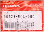 Genuine Honda Swingarm Bolt Part Number 90121-MCA-000. Fixed Price $36.99.