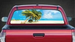 Exotic Tropical Beach Rear Window Decal Graphic Sticker Car Truck Suv Van. Fixed Price $35.10.