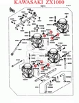 8X Oring Carburetor Gasket Nbr Kawasaki ZX1000 92055-1004 92055-1223. Fixed Price $29.28.