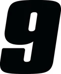 Dirt Digits Black High-gloss Precision Die Cut Vinyl Number Pack Of DD43B-9. Fixed Price $8.50.