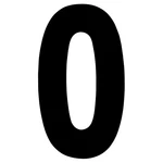 Factory Effex "fx Pro 7"" Number Black #0" 02-4340. Fixed Price $13.78.